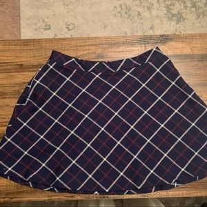 Plaid circle skirt